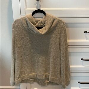 Kaileigh Women's Cowl Neck Sweater in Tan